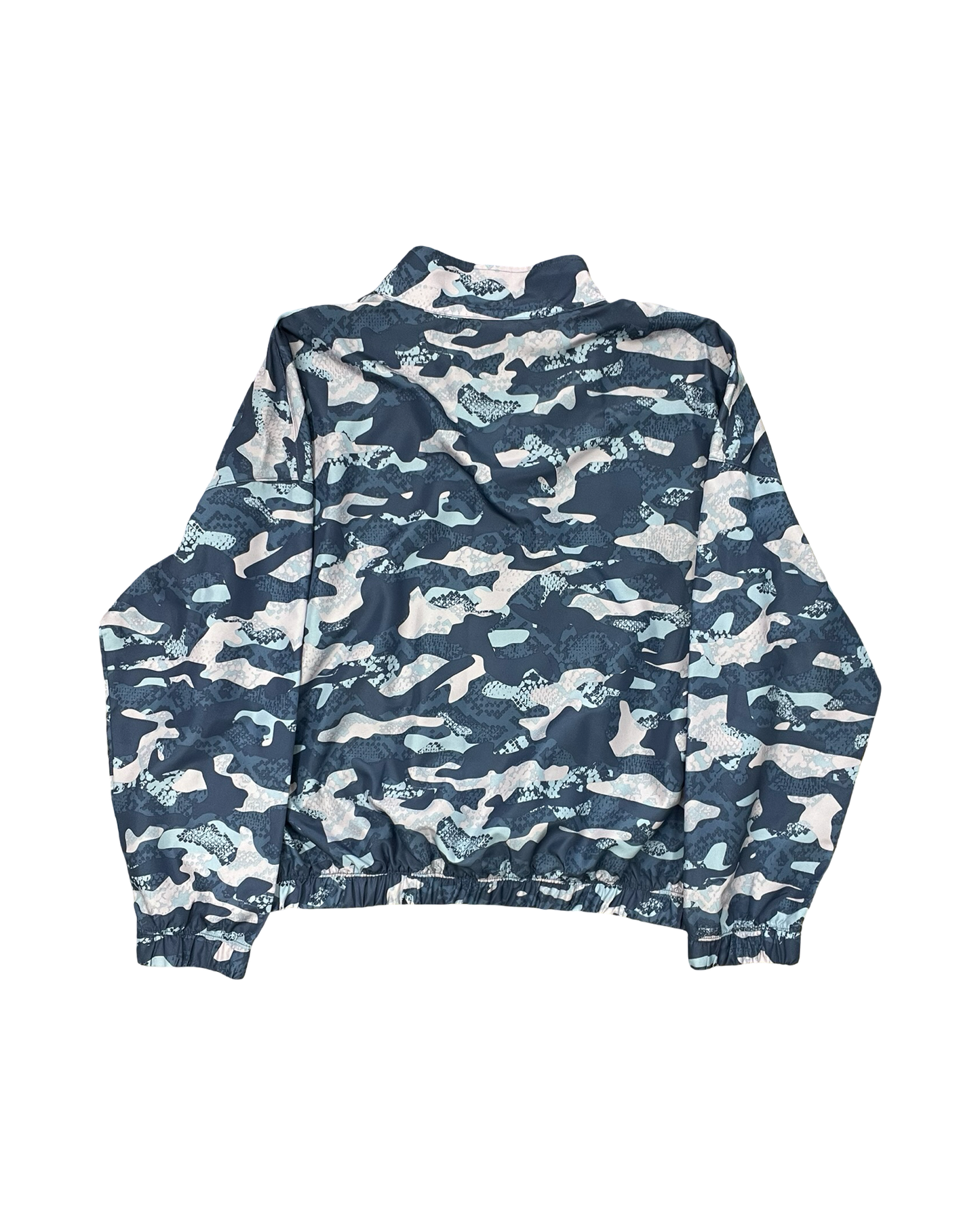 Athletic Top Ls Collar By Reebok In Blue & Pink, Size:L