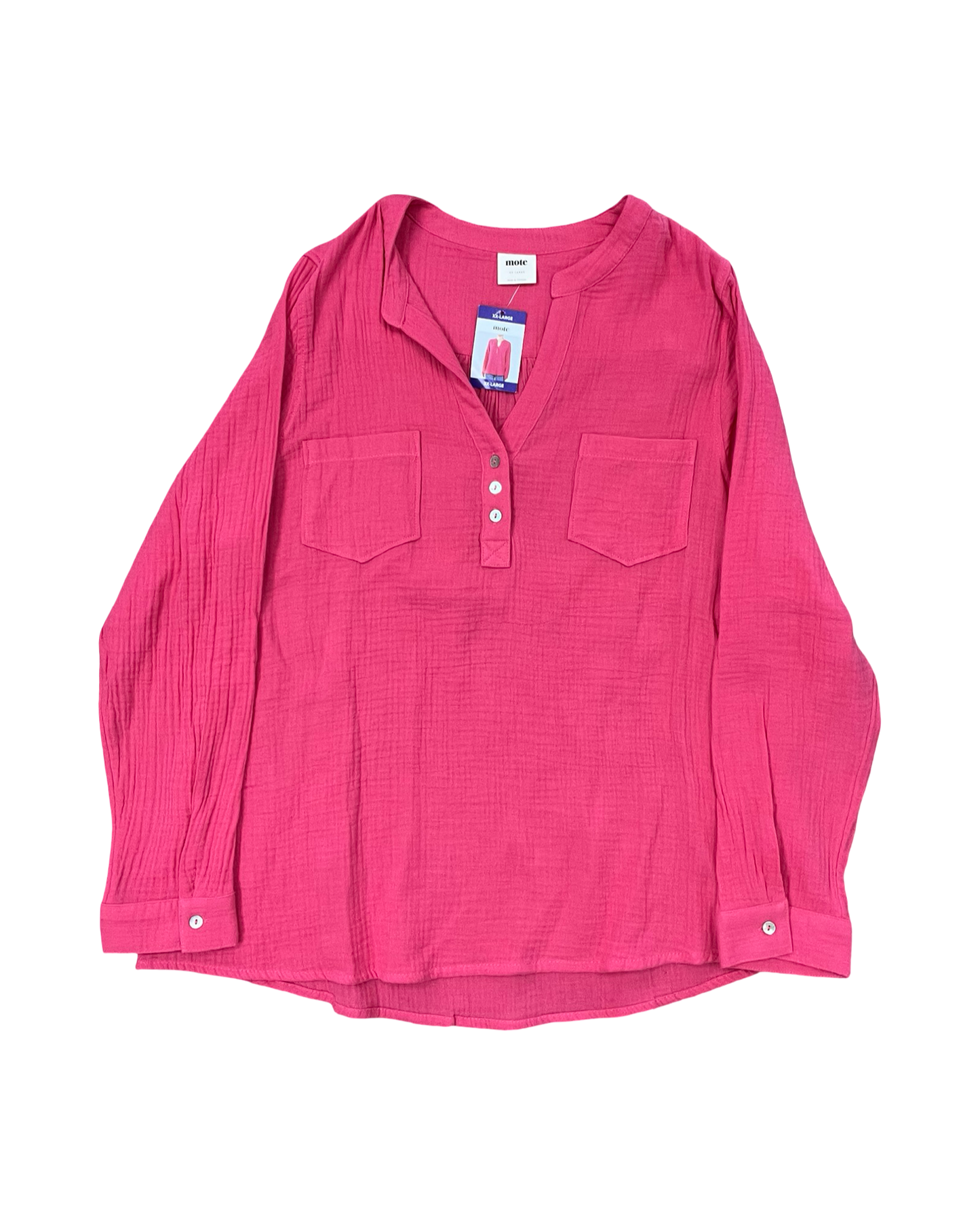 Top Ls By Moth In Pink, Size:1X