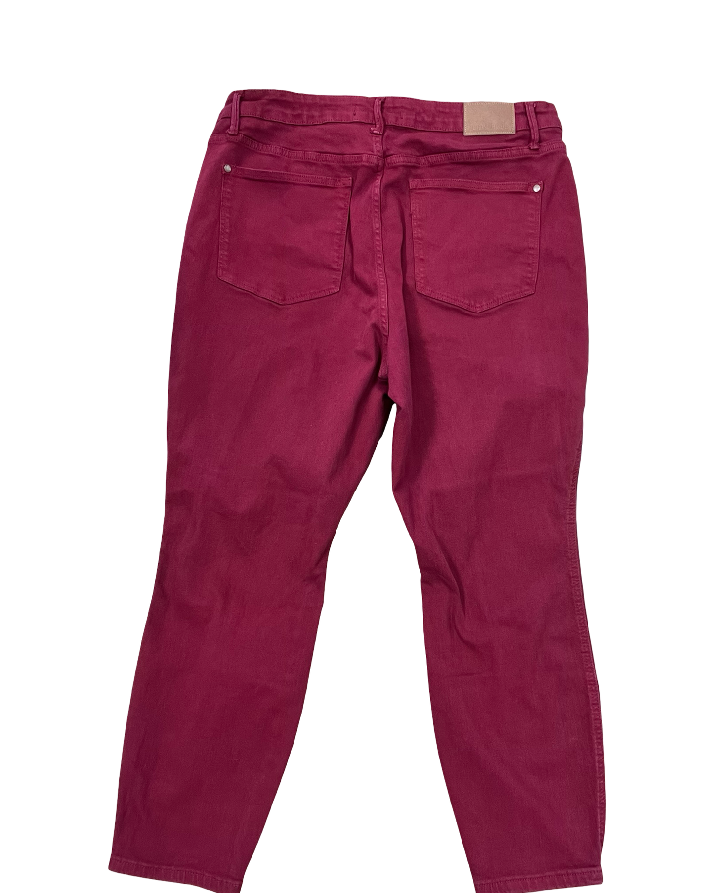 Jeans Straight By Judy Blue In Red Denim, Size:20