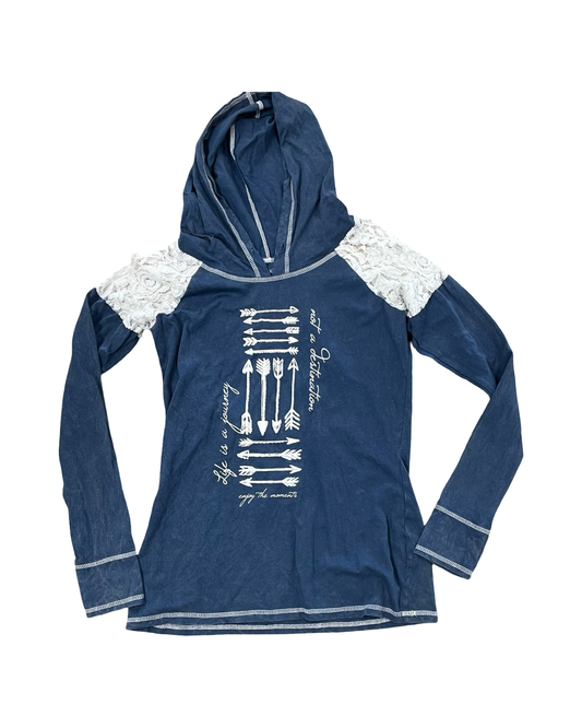 Top Ls By Clothes Mentor In Blue, Size:L
