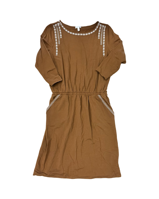 Dress Work By Garnet Hill In Orange, Size:M