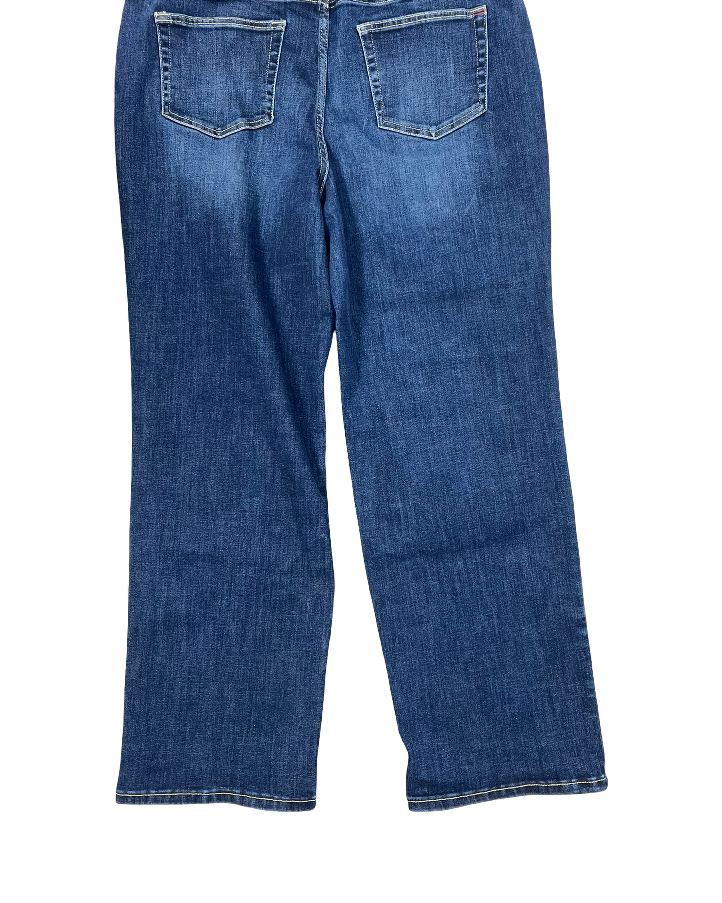 Jeans Straight By Edgely In Blue Denim, Size:18