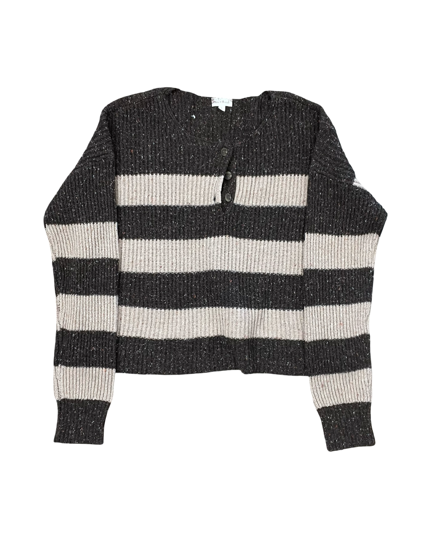 Sweater By Hem & Thread In Brown & Tan, Size:L