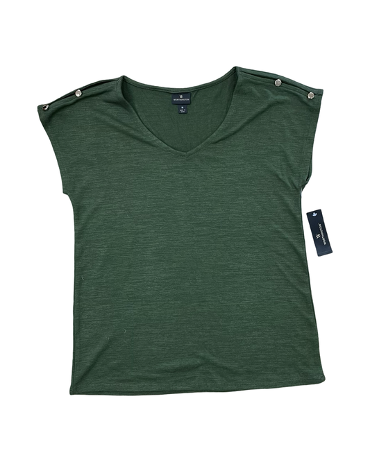 Top Sleeveless By Worthington In Green, Size:M