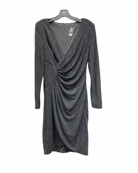 Dress Party Midi By Clothes Mentor In Black, Size:12