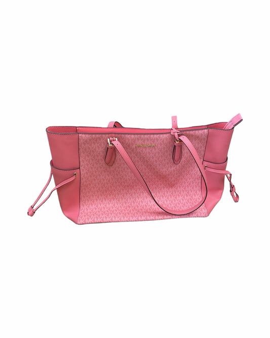 Handbag Designer By Michael Kors In Coral, Size:Large
