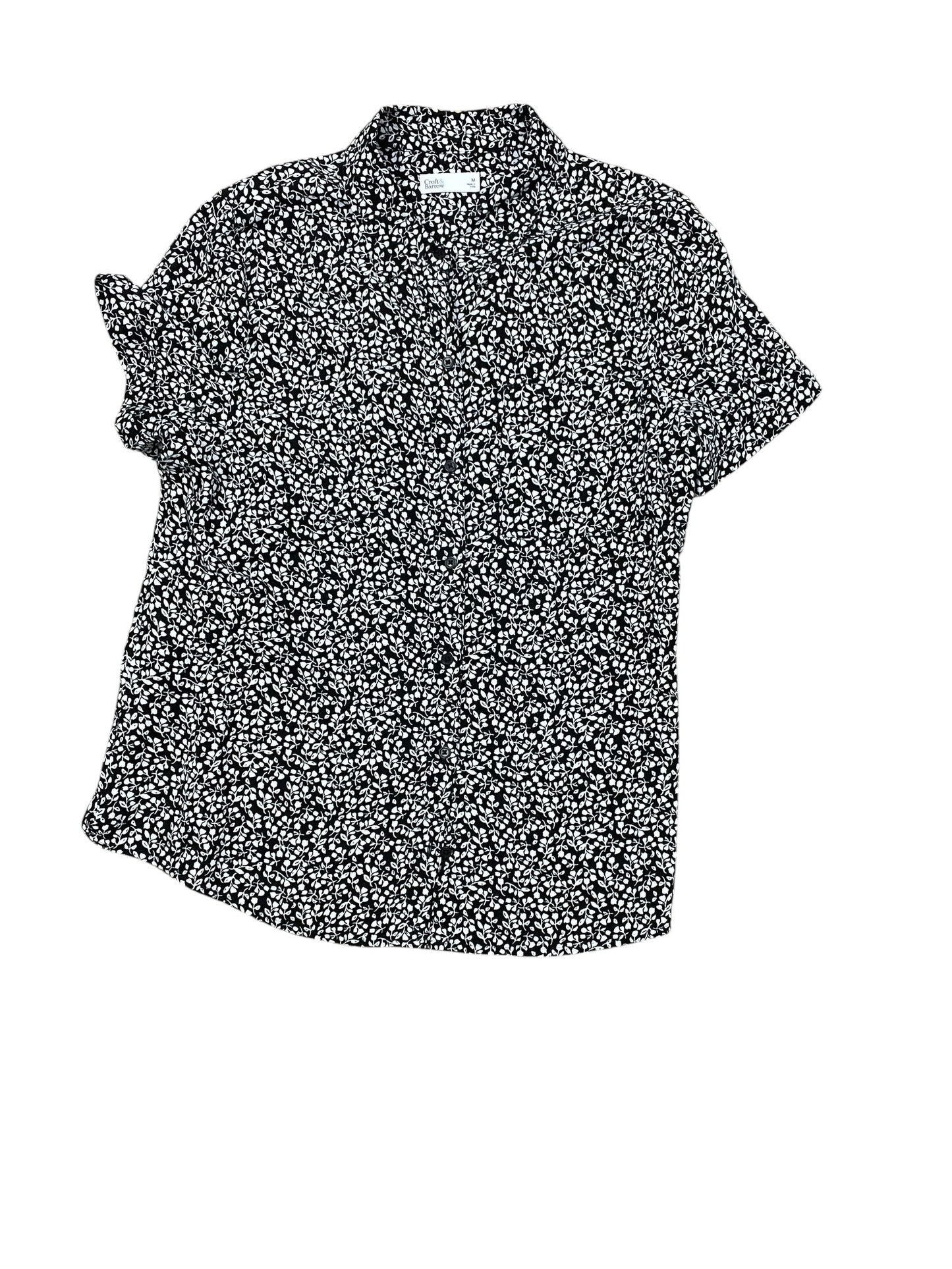 Top Ss By Croft And Barrow In Black, Size:M