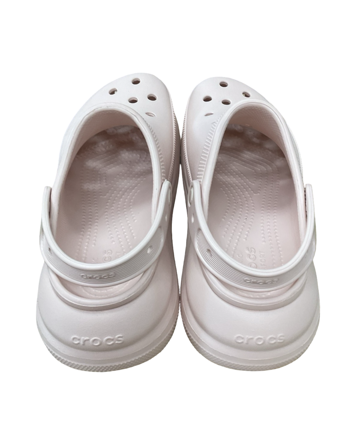 Shoes Heels Platform By Crocs In Pink, Size:10