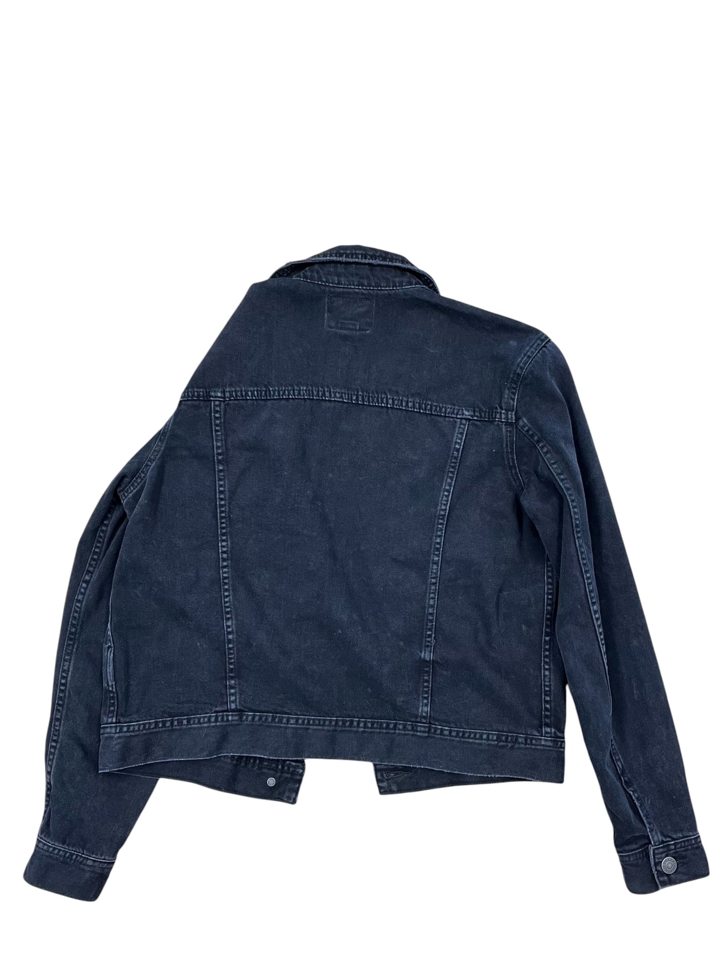 Jacket Denim By American Eagle In Black, Size:S