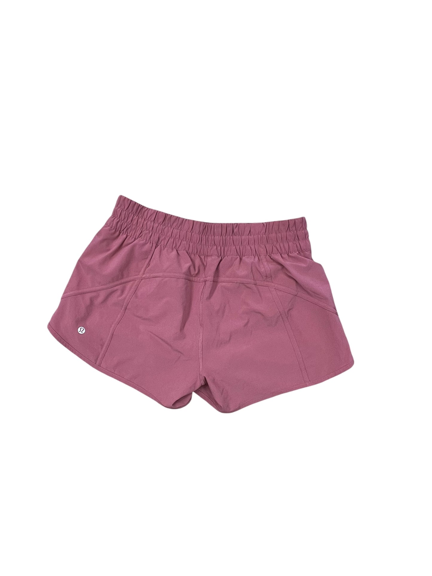 Athletic Shorts By Lululemon In Pink, Size:10