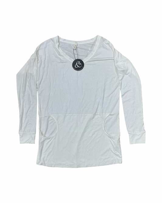 Top Ls By Cmc In White, Size:S