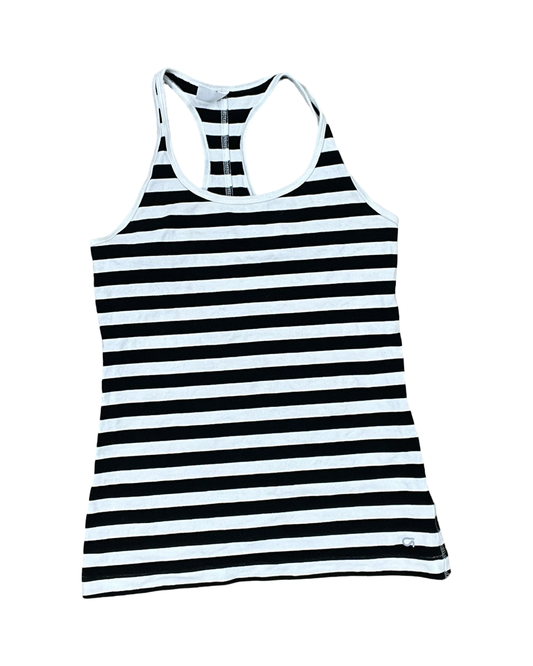 Top Sleeveless By Gapfit In Black & White, Size:Xs
