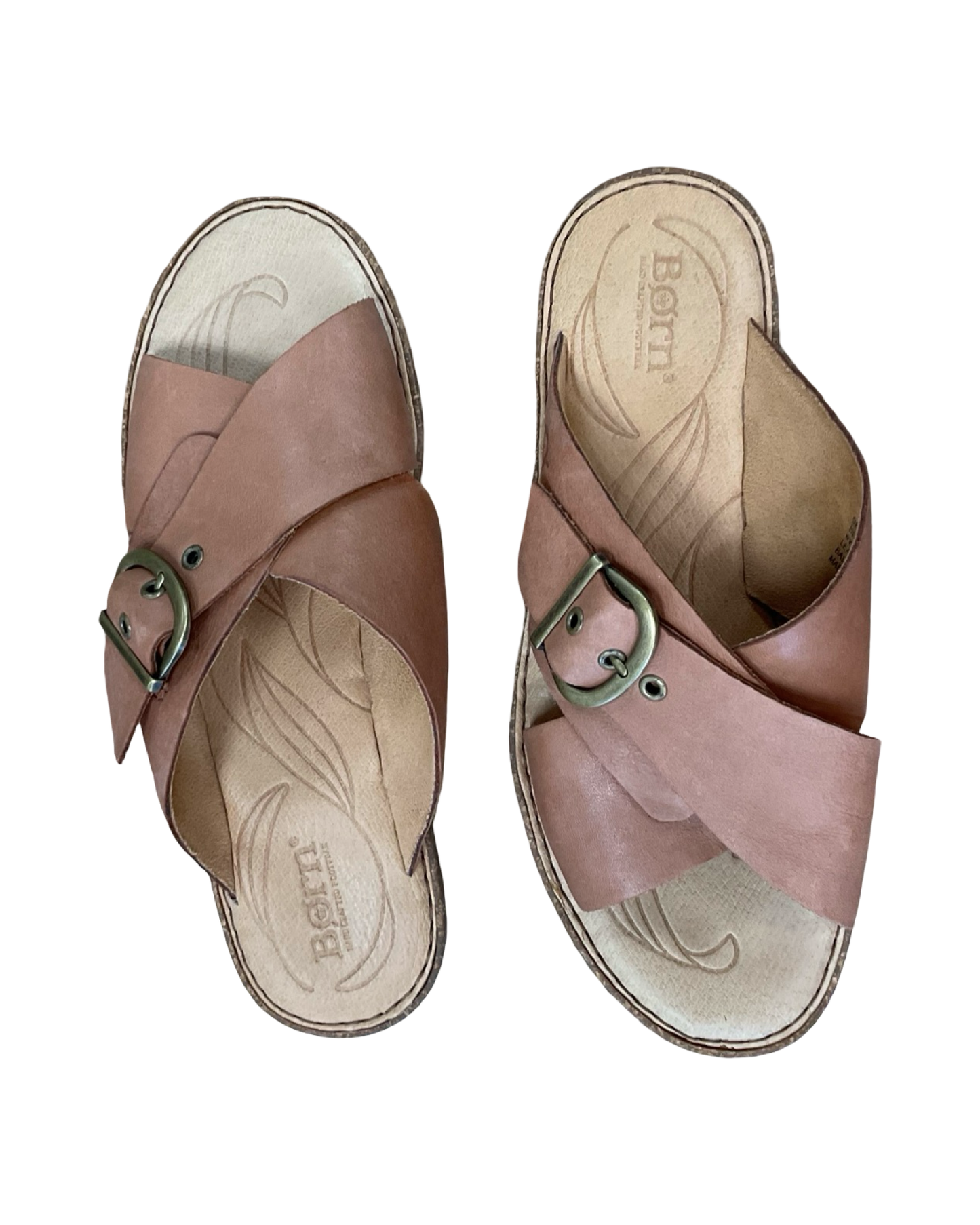 Sandals Flats By Born In Brown, Size:9