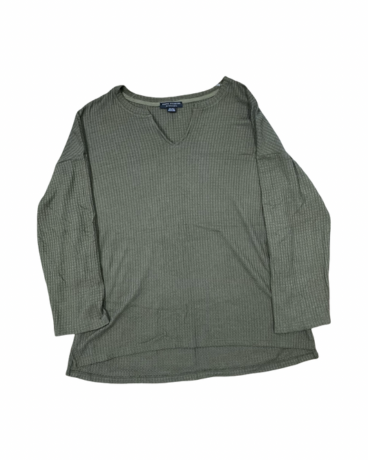 Top Ls By Social Standard By Sanctuary In Green, Size:1X