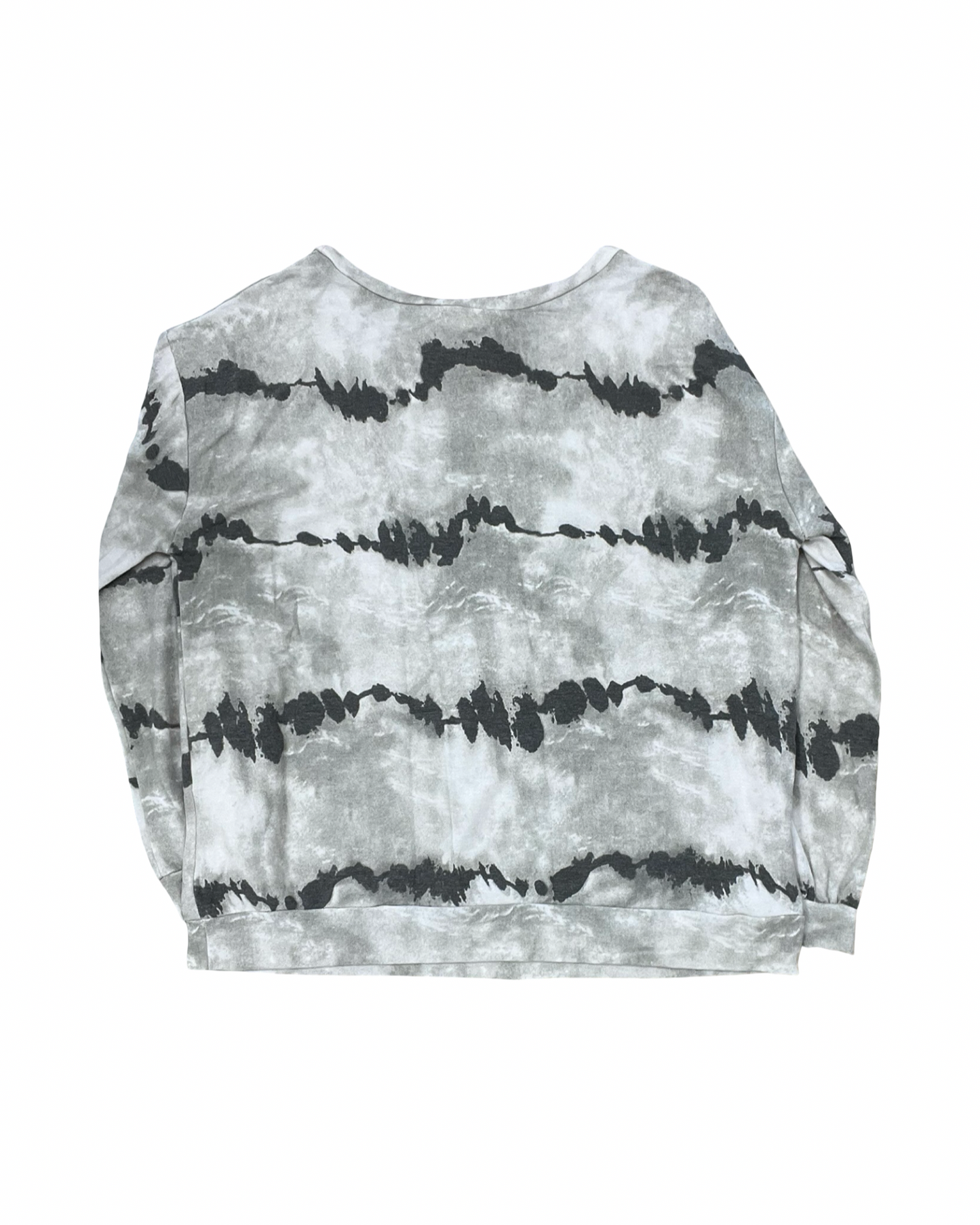 Top Ls By Bibi In Grey & White, Size:Xl