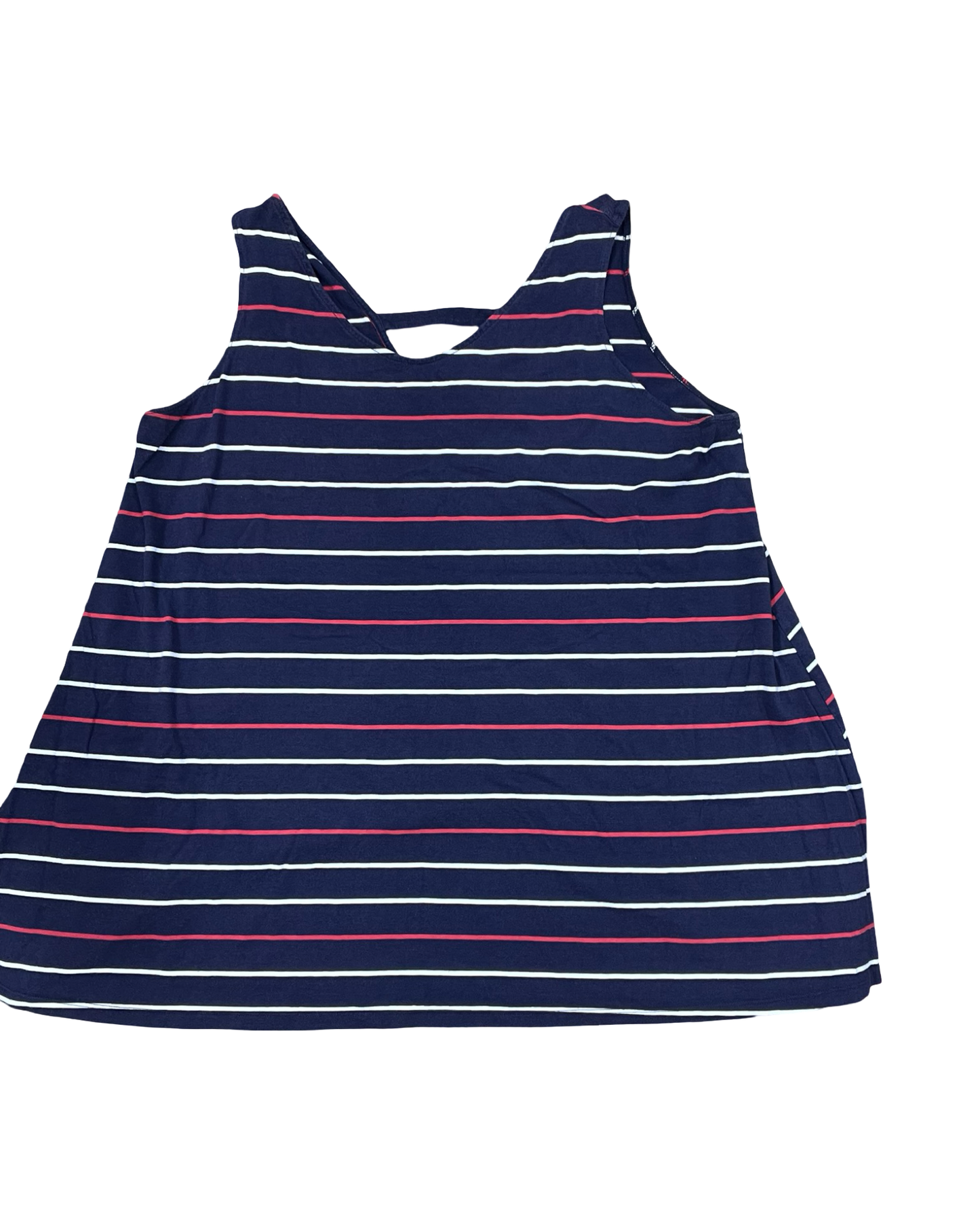 Tank Top By Lane Bryant In Blue & Red & White, Size:1X