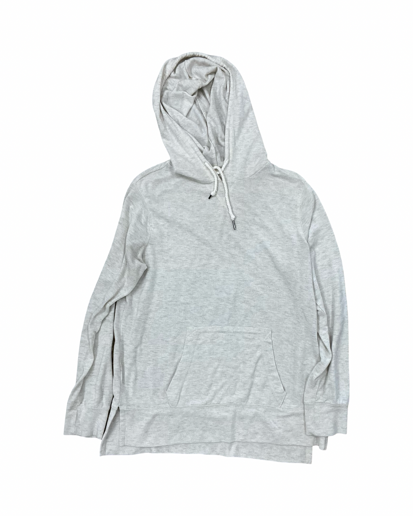 Sweatshirt Hoodie By Clothes Mentor In White, Size:M