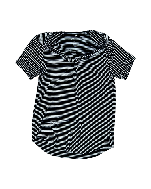 Top Ss By American Eagle In Black & White, Size:S