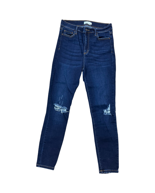 Jeans Skinny By Cello In Blue Denim, Size:L