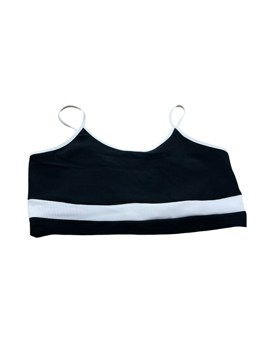 Athletic Bra By Zyia In Black & White, Size:Xxl