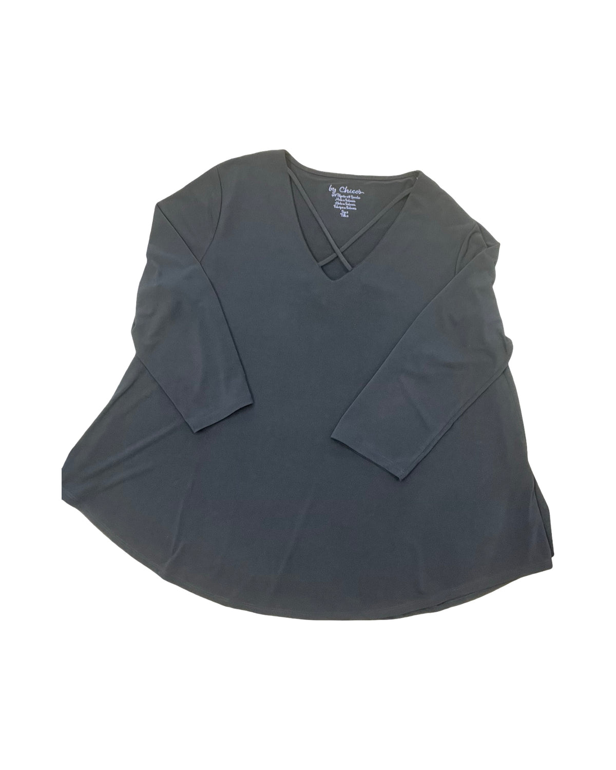 Top Ls By Chicos In Black, Size:L