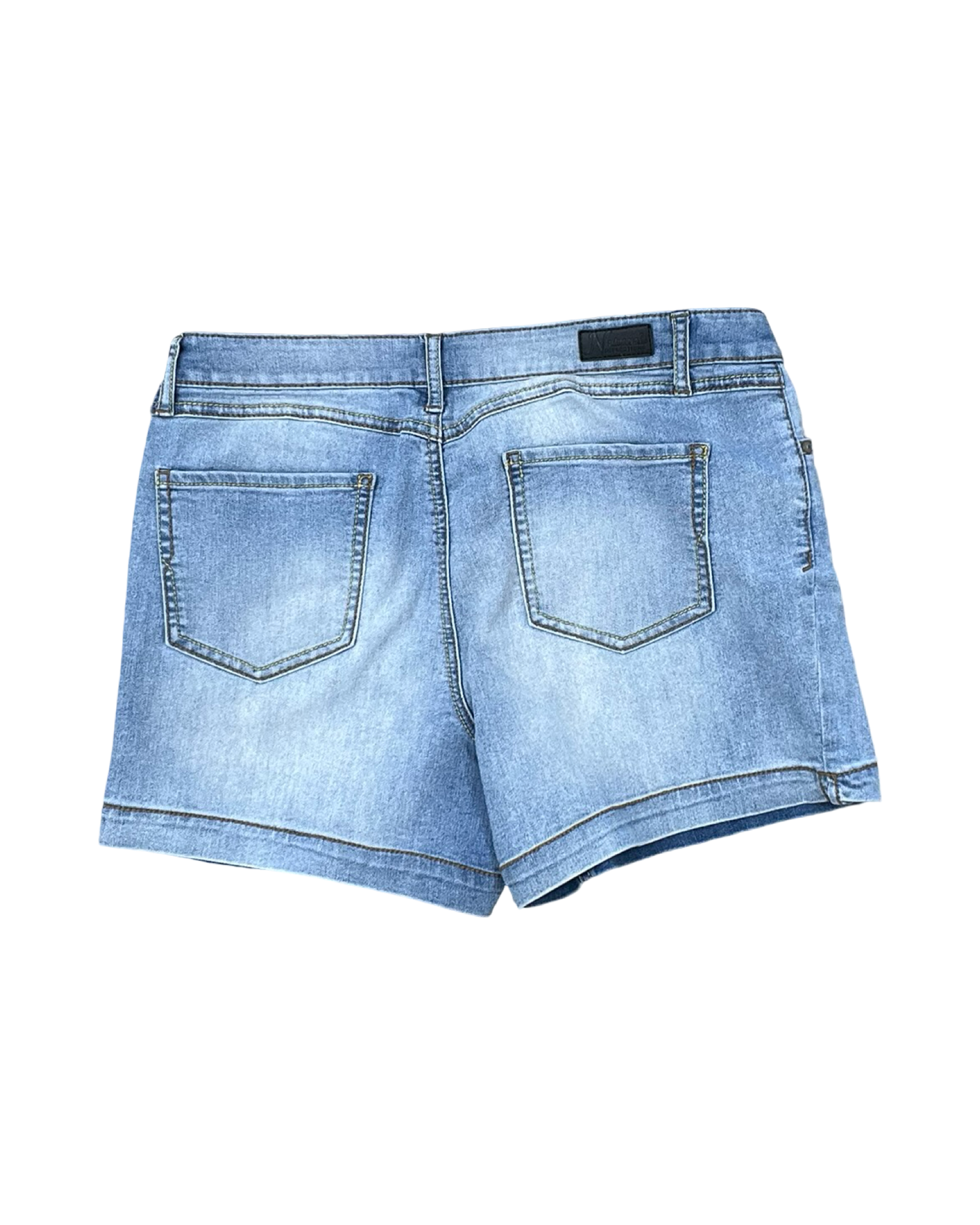 Shorts By Natural Reflections In Blue Denim, Size:12