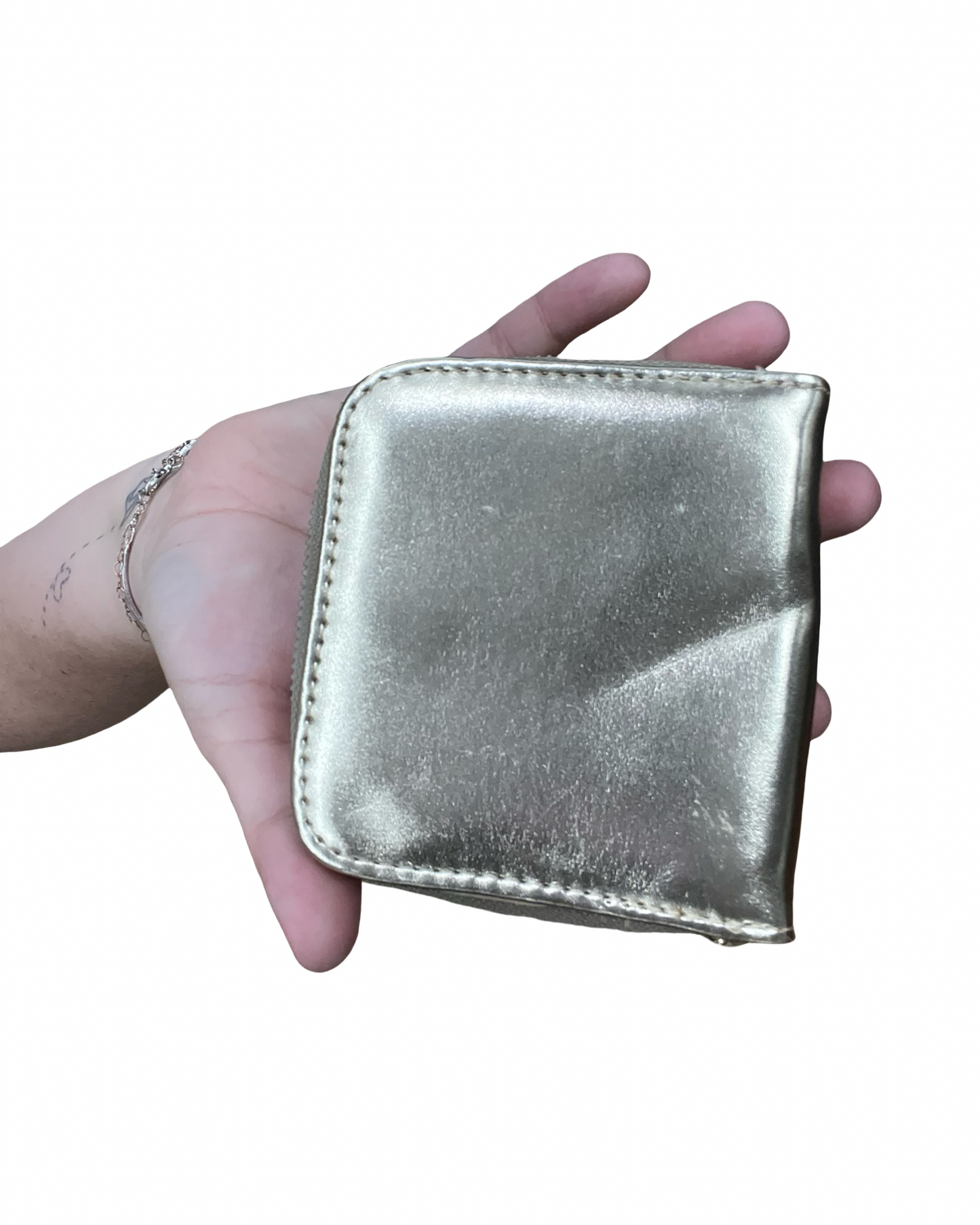 Wallet By Clothes Mentor In Gold, Size:Small
