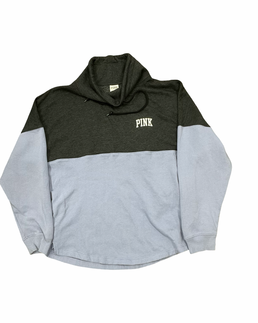 Sweatshirt Crewneck By Pink In Grey, Size:S