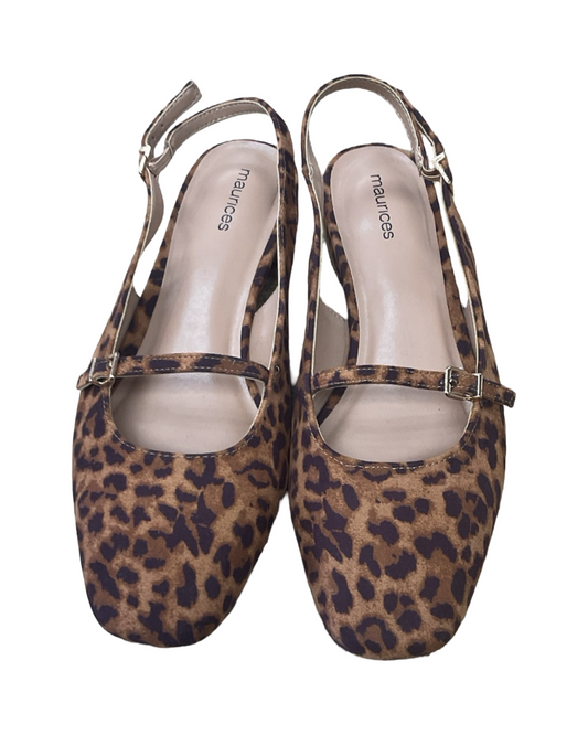 Sandals Flats By Maurices In Animal Print, Size:11
