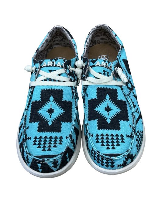 Shoes Flats By Ariat In Black & Blue, Size:8.5