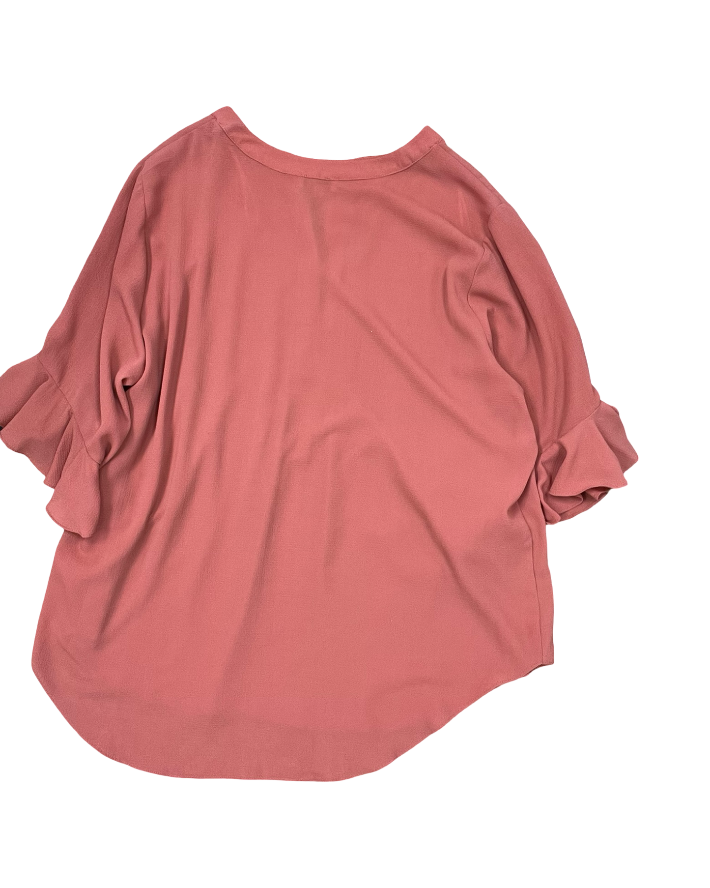 Top 3/4 Sleeve By Gigio In Coral, Size:Xl