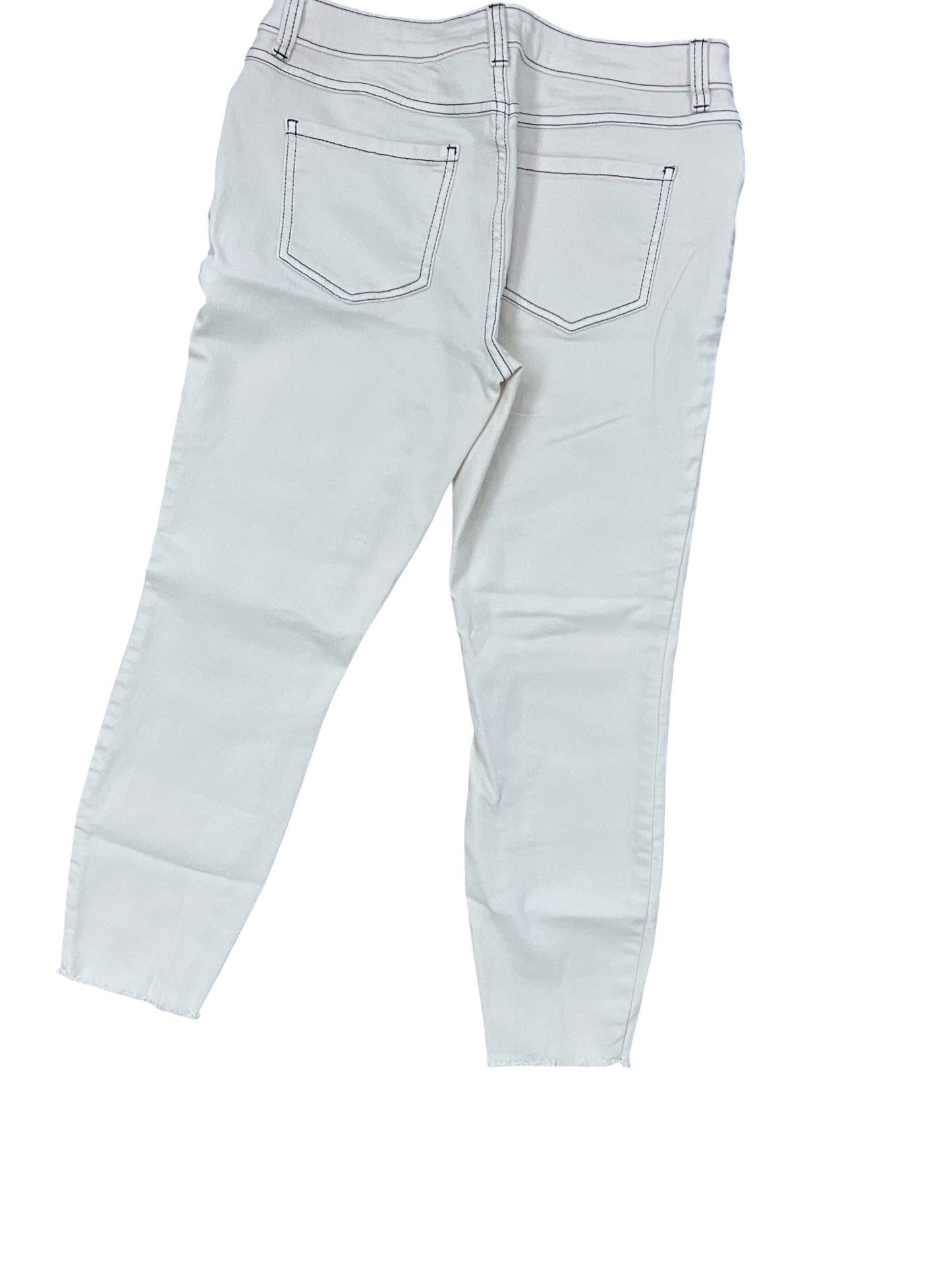 Jeans Cropped By Lc Lauren Conrad In Cream, Size:8