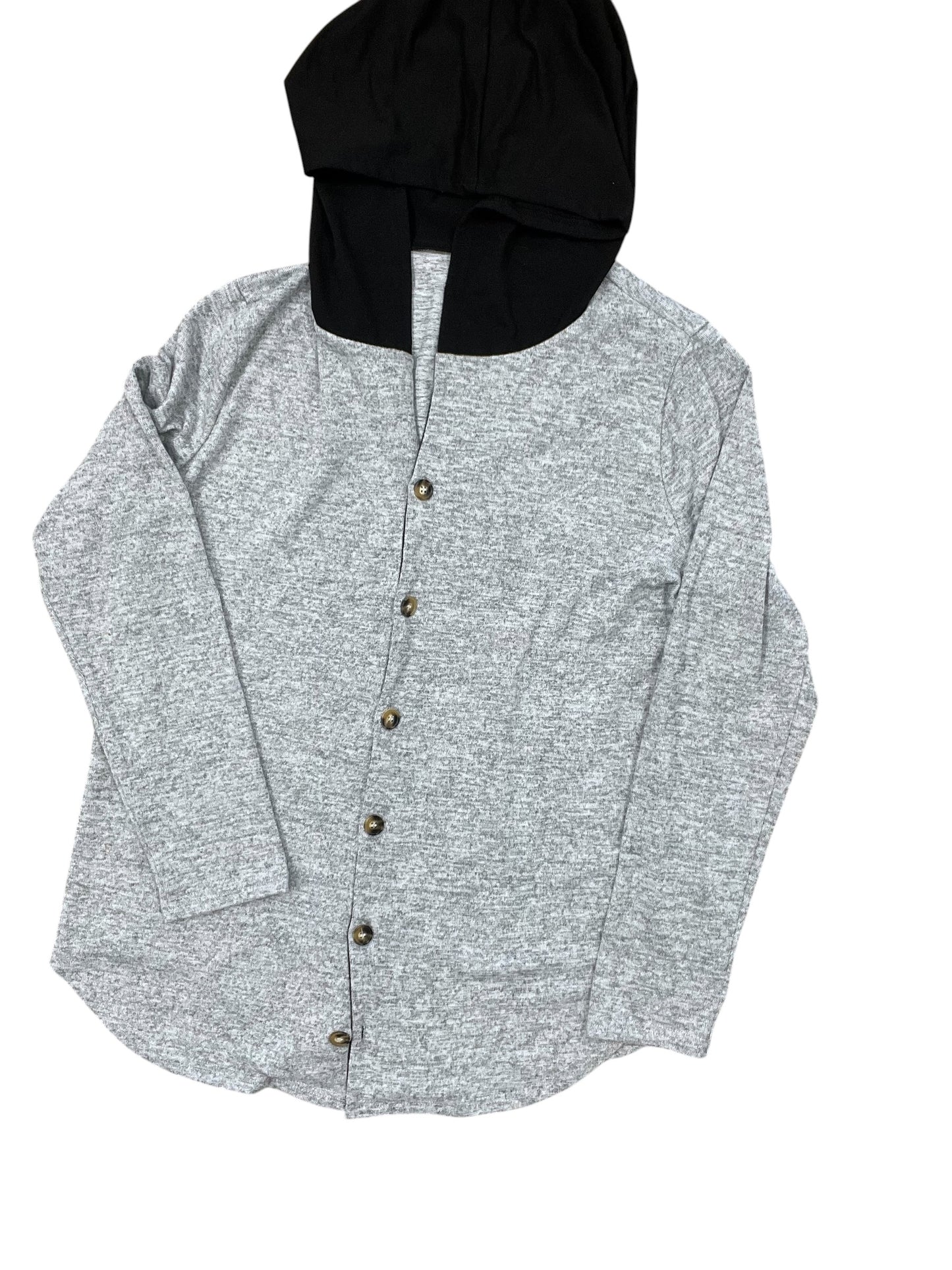 Jacket Other By Clothes Mentor In Black & Grey, Size:1X