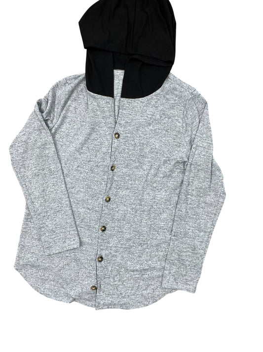 Jacket Other By Clothes Mentor In Black & Grey, Size:1X