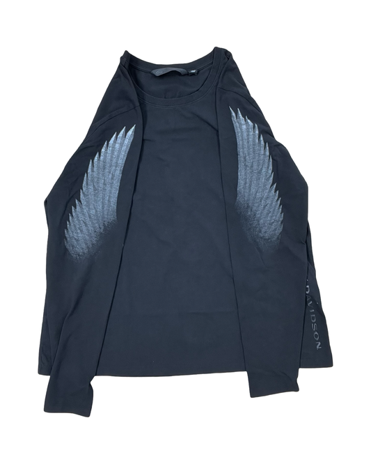 Top Ls By Harley Davidson In Black, Size:2X