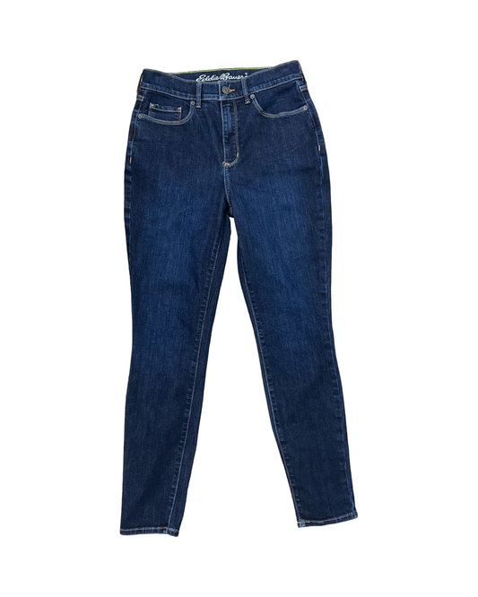 Jeans Skinny By Eddie Bauer In Blue Denim, Size:6