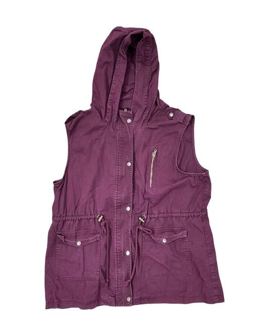 Vest Other By Zenana Outfitters In Maroon, Size:2X