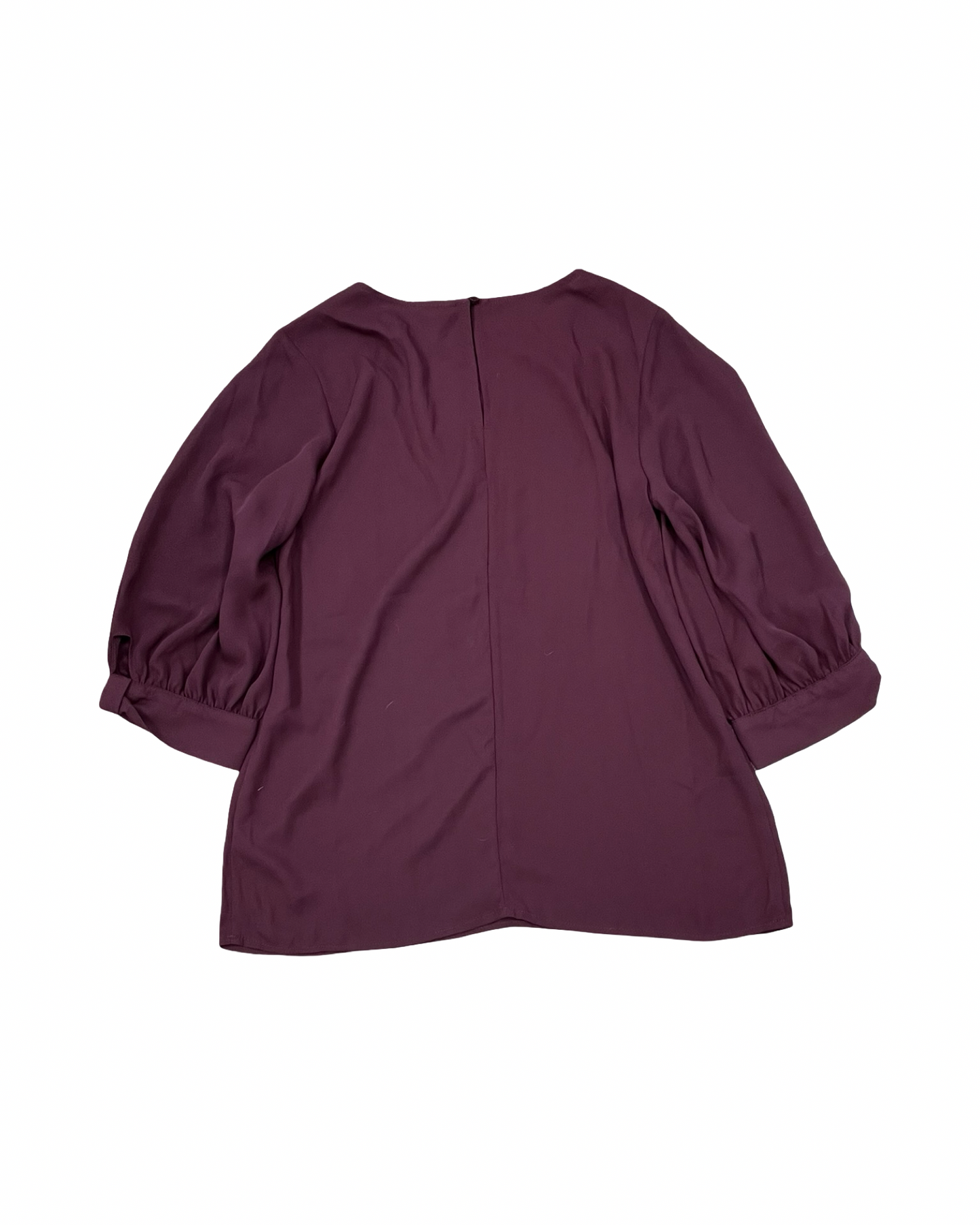 Top 3/4 Sleeve By Worthington In Maroon, Size:Xs