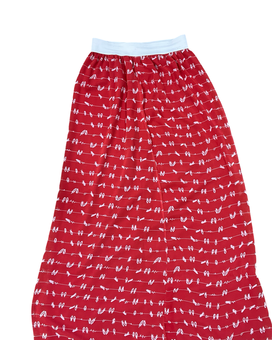 Skirt Maxi By Clothes Mentor In Red, Size:M