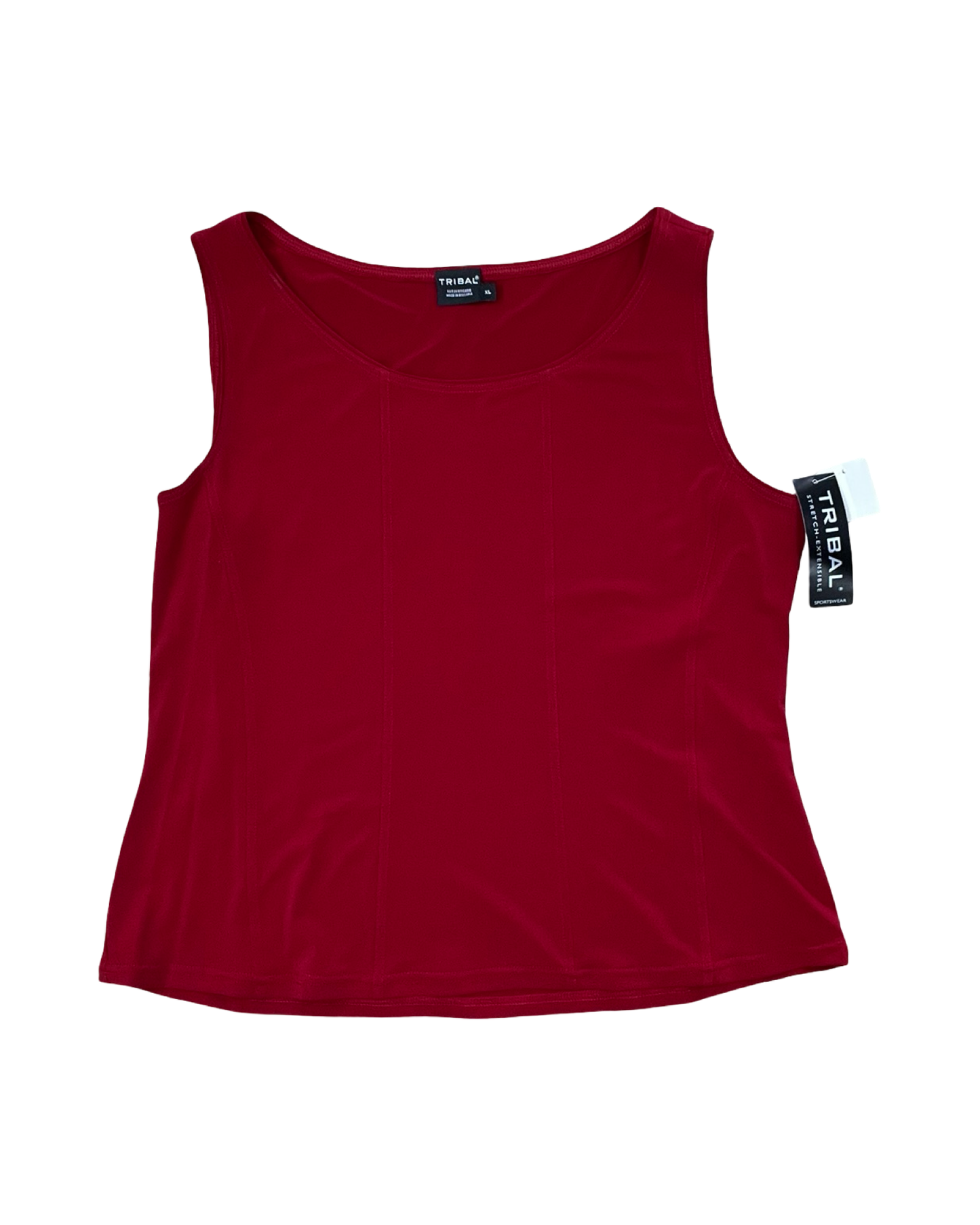 Top Sleeveless By Tribal In Red, Size:Xl
