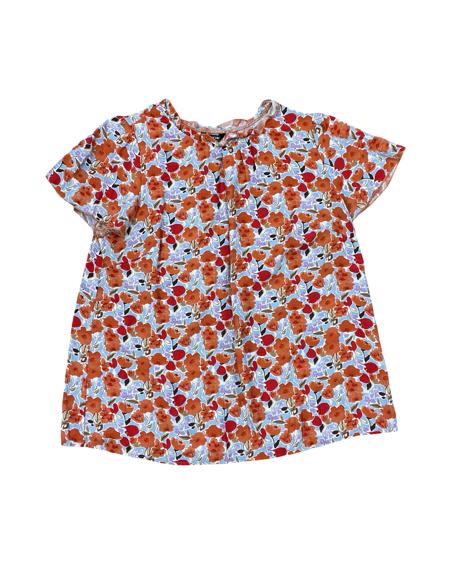 Top Ss By Bloomchic In Floral Print, Size:L
