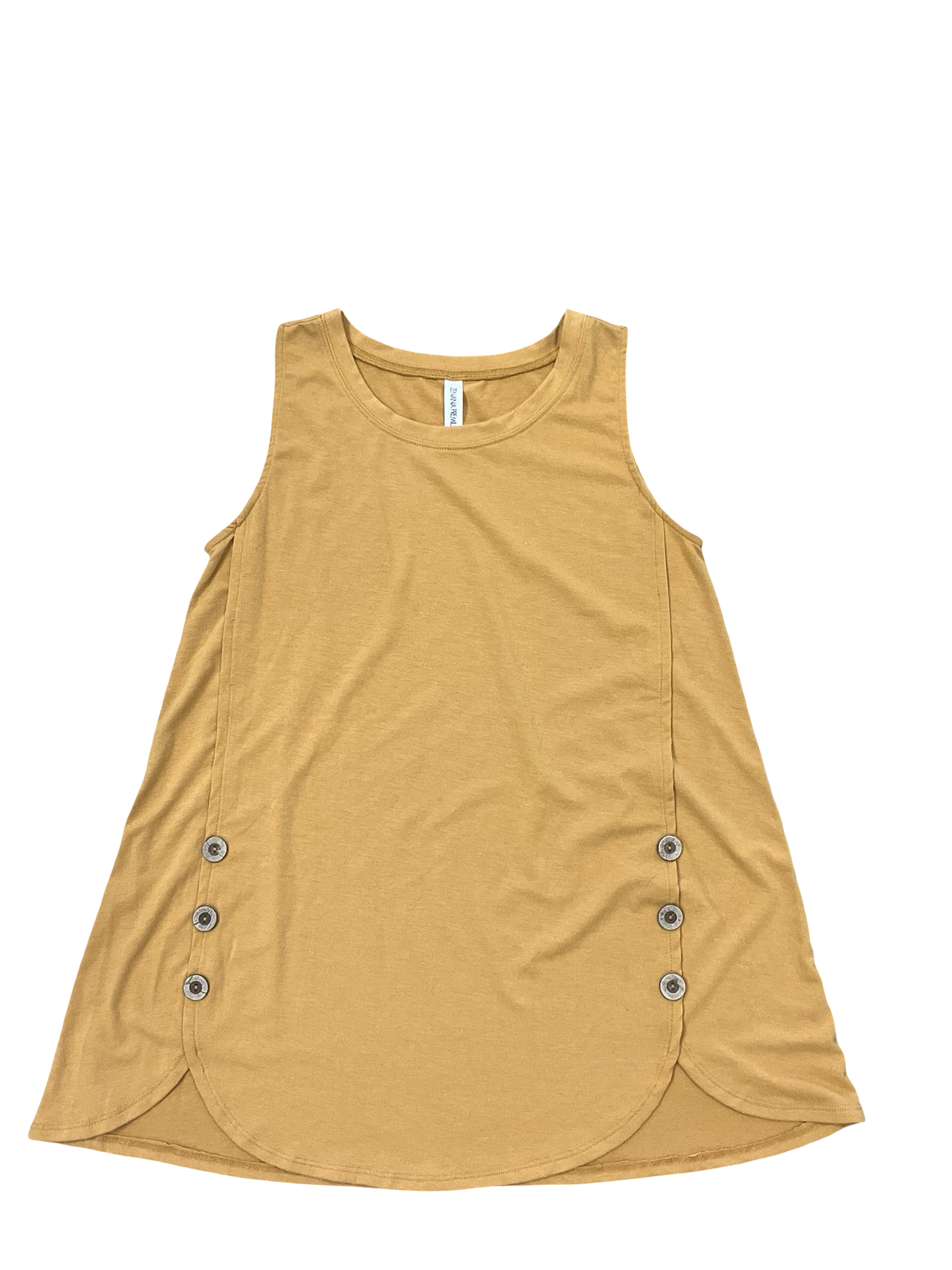 Top Sleeveless By Clothes Mentor In Gold, Size:M