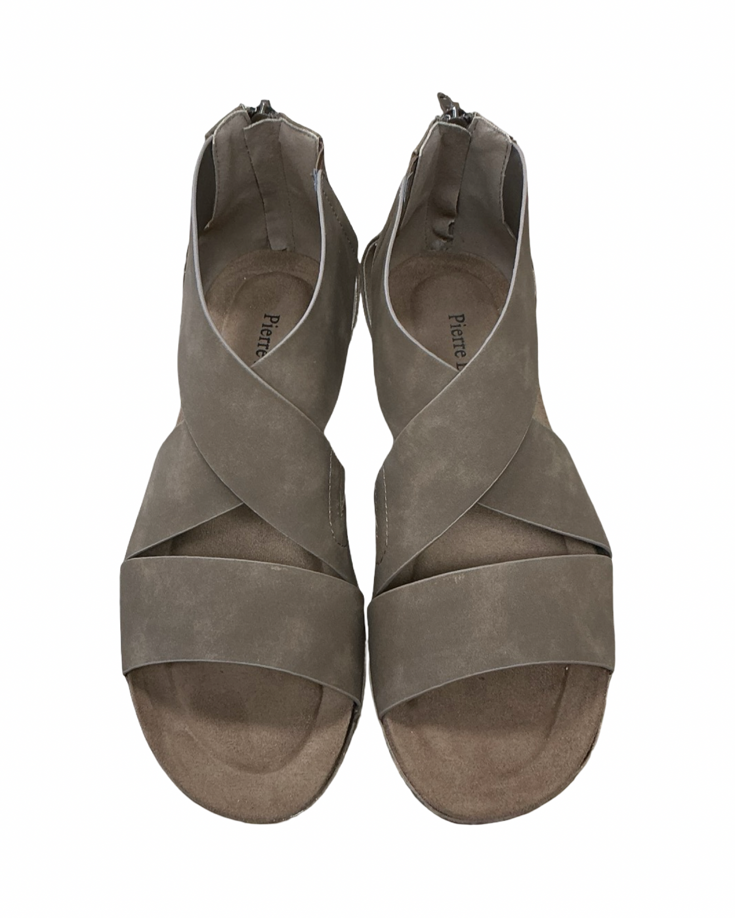Sandals Flats By Pierre Dumas In Brown, Size:7.5