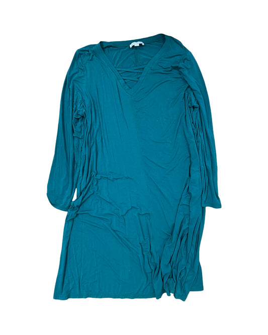 Dress Casual Midi By Boutique + In Teal, Size:2X