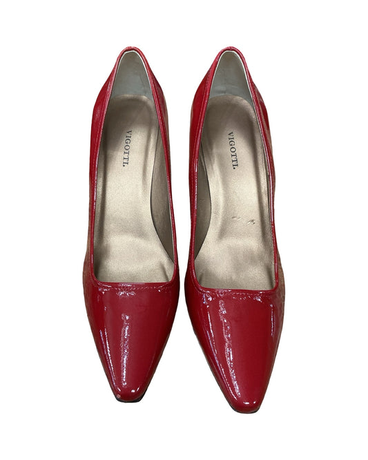 Shoes Heels Stiletto By Clothes Mentor In Red, Size:9