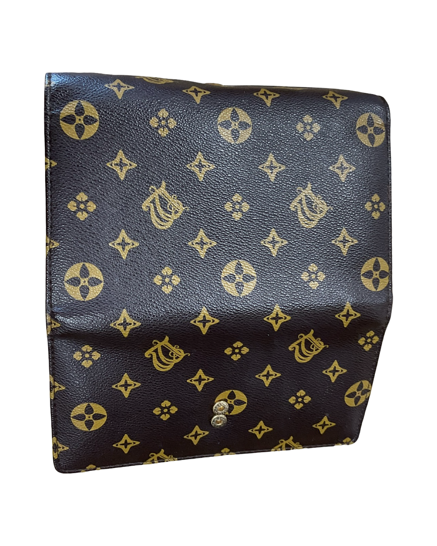 Wallet By Clothes Mentor In Brown & Gold, Size:Medium