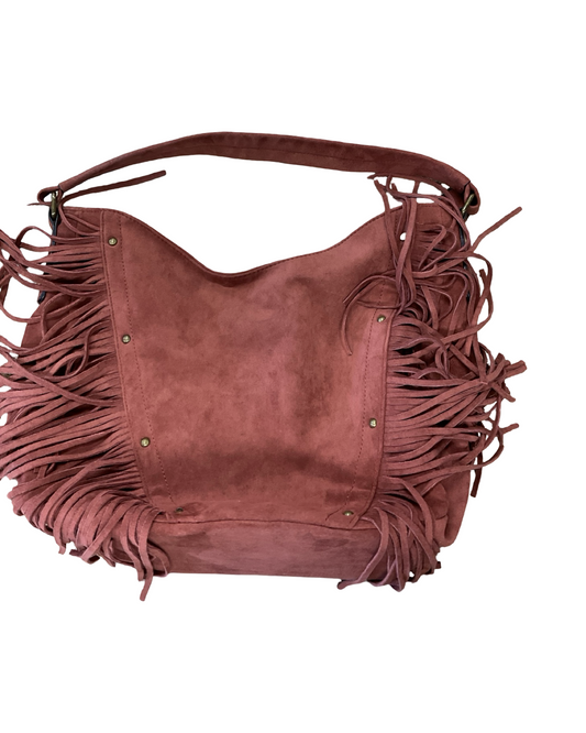 Handbag By Indigo Thread In Bronze, Size:Large