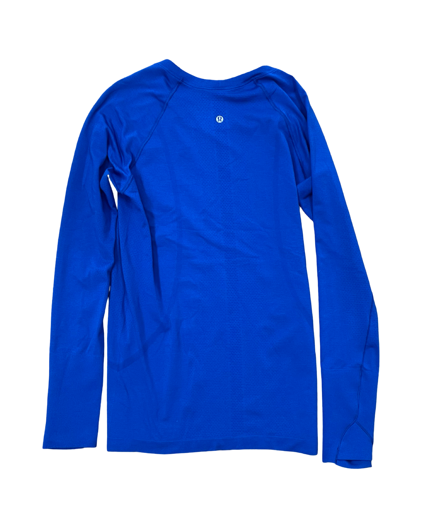 Athletic Top Ls Crewneck By Lululemon In Blue, Size:M