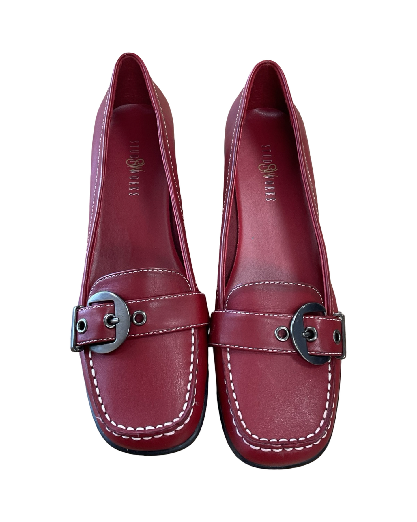 Shoes Flats By Studio Works In Red, Size:8