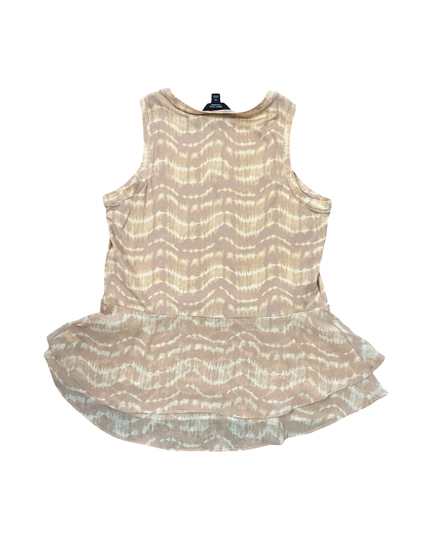 Top Sleeveless By Simply Vera In Orange & Yellow, Size:M